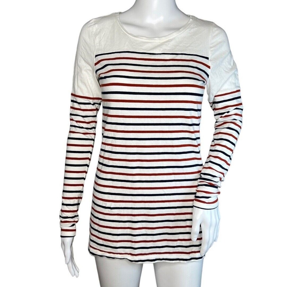 The Limited Shirt Womens Small Red White Blue Stripe Perfect Tee Basic Casual
